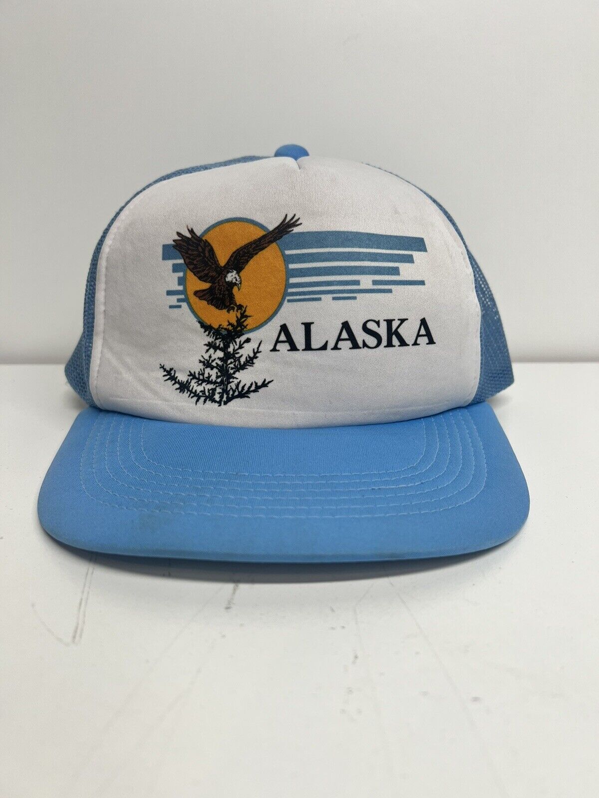 Vintage Alaska Mesh SnapBack Trucker Hat 