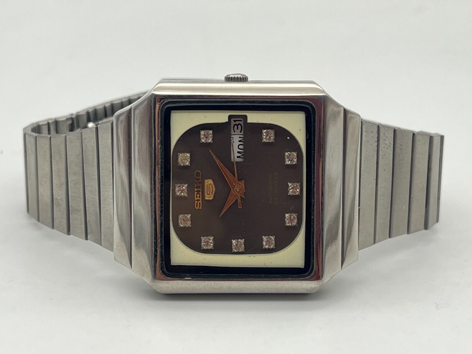 Vintage Seiko 5 Automatic Japan Made Men\'s Wrist Watch-Ref.6349-5470