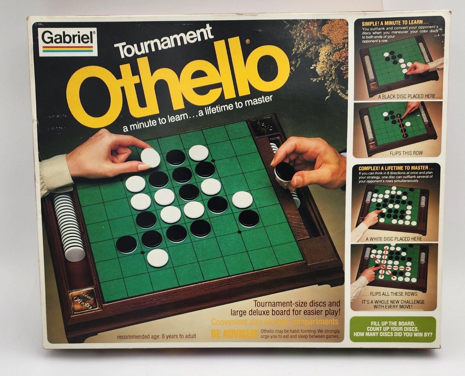 Vintage 1978 Gabriel OTHELLO Game 100% Complete in Original Box