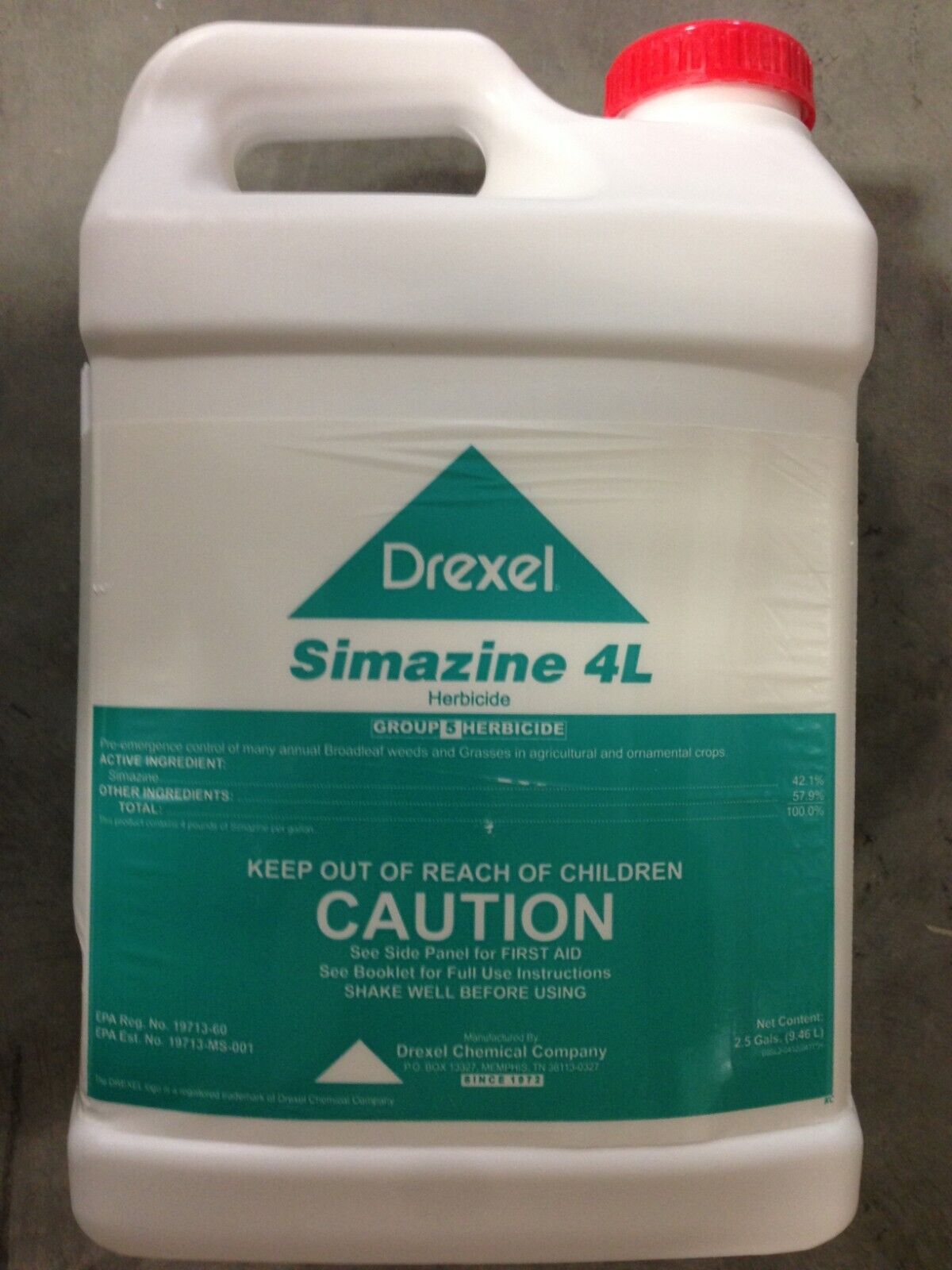 Simazine 4L Herbicide - 2.5 Gallons, Similar to Sim-Trol and Princep