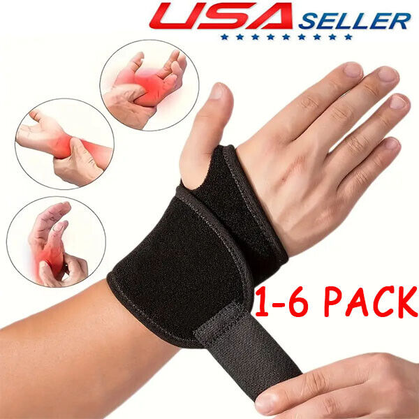 Wrist Hand Brace Support Carpal Tunnel Sprain Arthritis Gym Splint  Left / Right