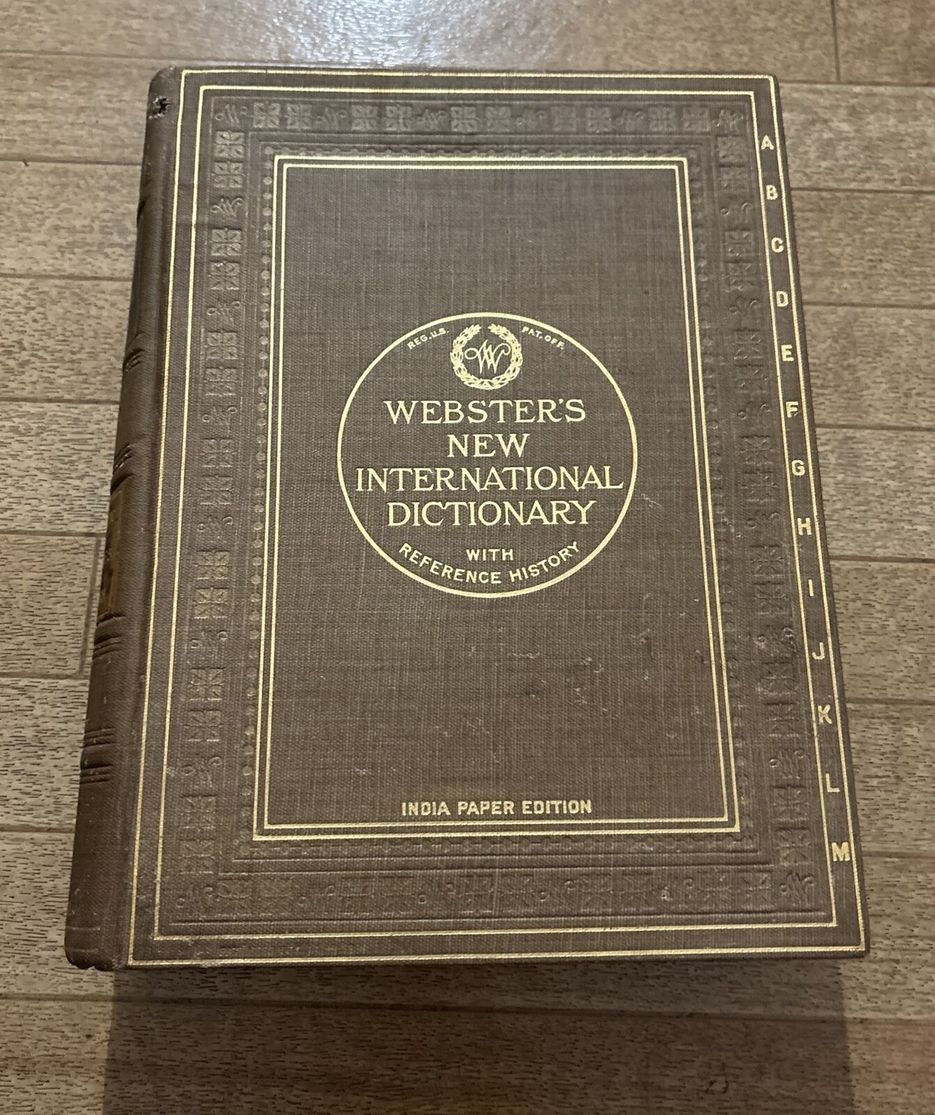 Reference History Edition 1926 Webster\'s New International Dictionary Dustjacket