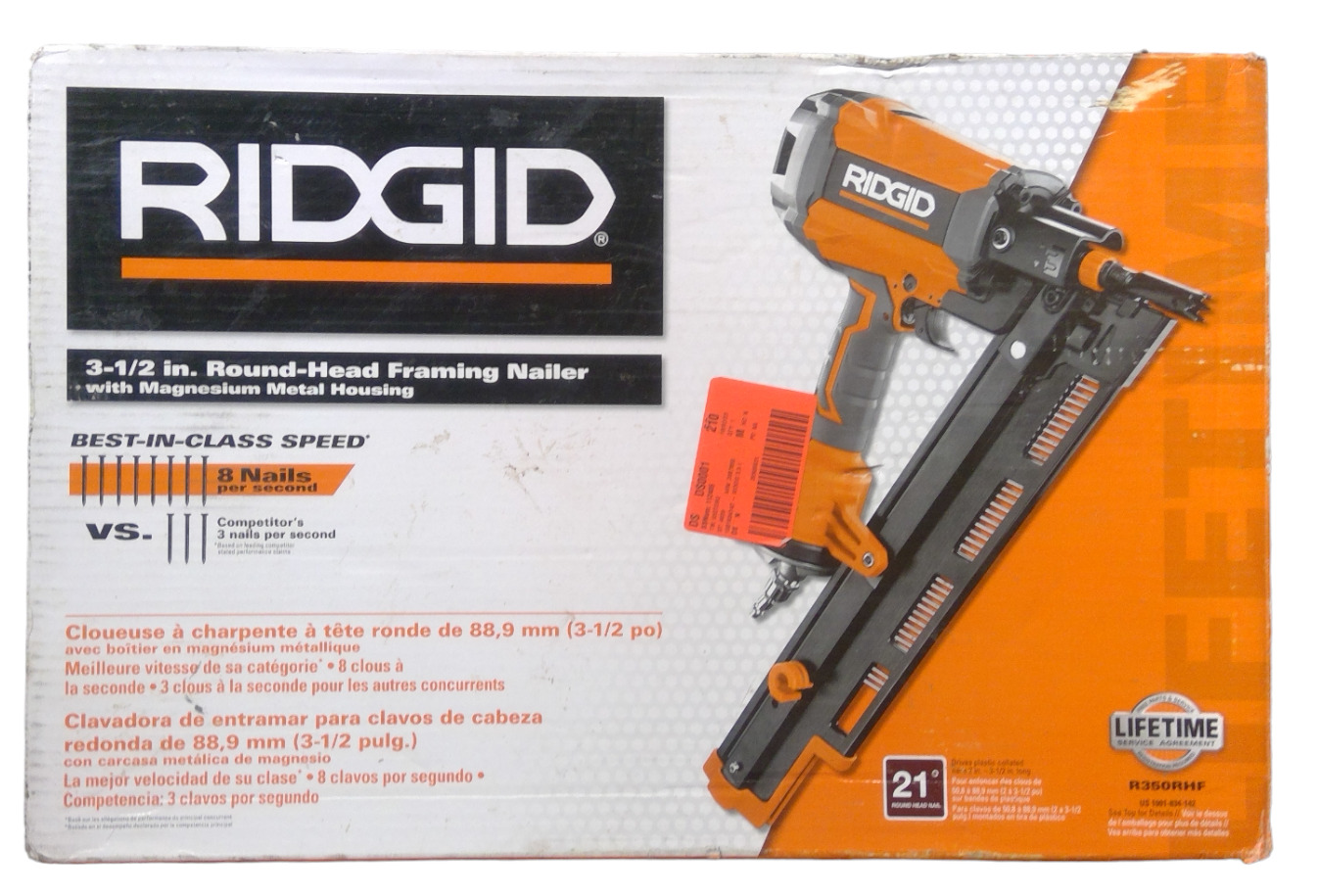 USED - RIDGID R350RHF 3-1/2\