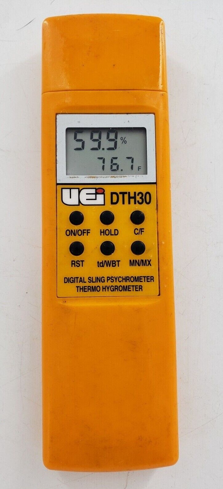 UEI Model DTH30 Digital Sling Psychrometer/Hygrometer Used WORKING CONDITION G2