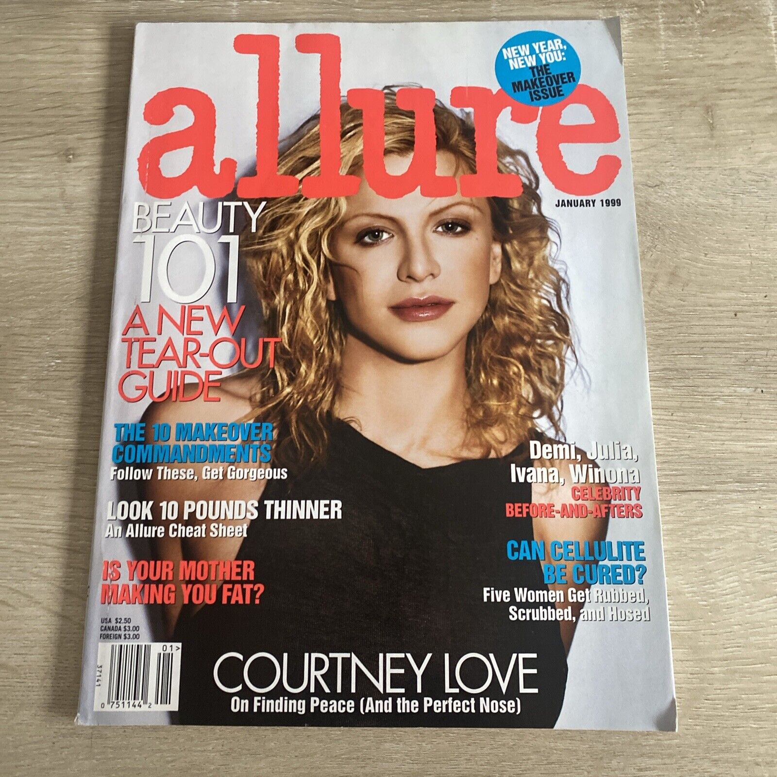 Vintage 1999 Allure Magazine - Courtney Love - Good