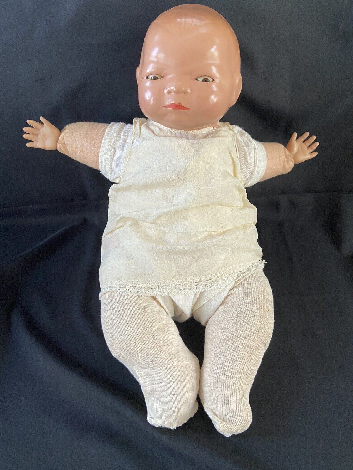 Antique Grace Storey Putnam Composition Bye Lo 14” Baby Doll