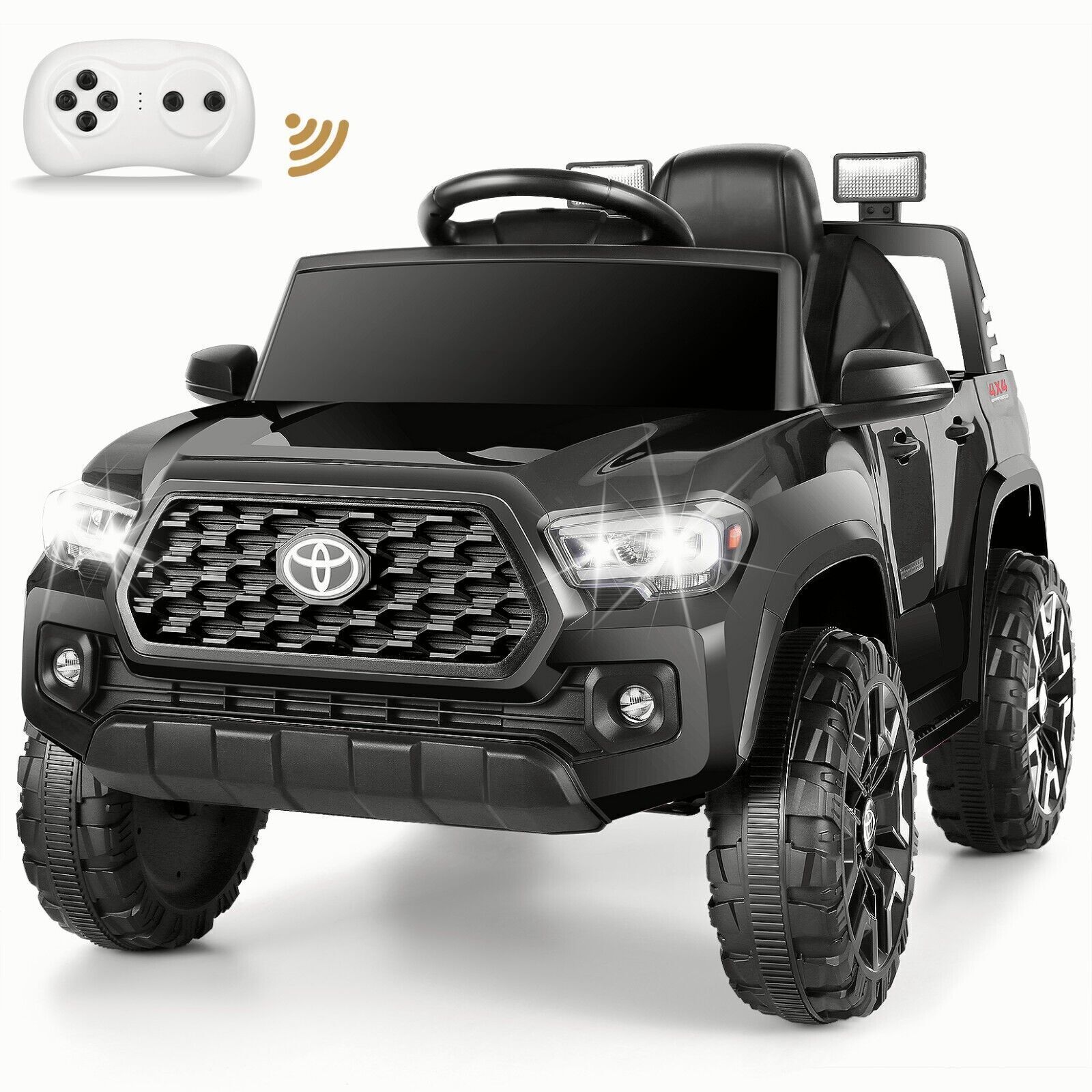 12V 7AH Electric Cars for Kids Licensed Toyota Tacoma Electric Vehicle w/ Remote