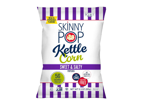 SkinnyPop Popped Sweet & Salty Kettle Popcorn, Gluten Free, Vegan Popcorn, 5.3oz