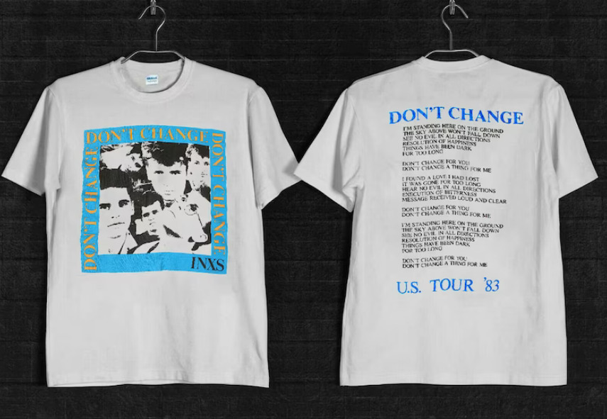 Vintage Rare 80s INXS Dont Change 1983 US Tour TShirt
