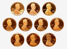 1980-1989 S Lincoln Cent NICE Proof Run 10 Coin Set picture