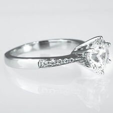 3/4 Carat Gorgeous Round Cut Diamond Engagement Ring L/I1 950 Platinum picture