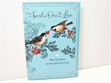 Glittery Love Birds Happy Anniversary Card for Husband Wife Partner picture