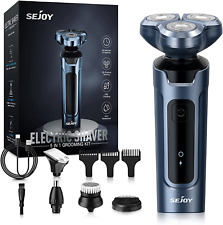 SEJOY 5In1 Electric Razor 3D Electric Shavers for Men IPX7 Rotary Cordless picture