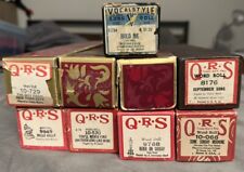 VINTAGE QRS Player Piano Rolls Lot of 8 & 1 Vocalstyle Roll. See Description. picture