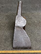 Rare Early 1800’s Unique Single Bit Axe Wrought Iron Unbranded 3 Lbs. 2 Oz.￼Lugs picture