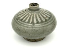 Antique Thai Sawankhalok Small Early Celadon Glazed Pot Vase picture