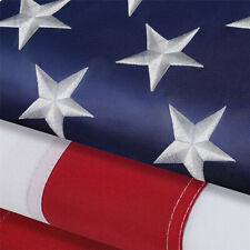 American US Flag Heavy Duty Nylon Double Stitching Embroidered USA Banner Flags picture