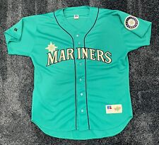 Ken Griffey Jr Vintage AUTHENTIC Teal Russell Seattle Mariners MLB Jersey 48 picture