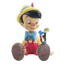 Jim Shore Disney Traditions Pinocchio & Jiminy Sitting Figurine  6011934 picture
