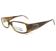 Karen Kane Eyeglasses Frames SCALLOP TULLE HONEY Rectangular Sparkly 51-16-135 picture