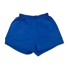 Vintage Soffe Shorts Women’s Medium Blue Cotton High Waisted Low Rise USA 90s picture
