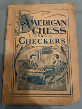 American Chess and Checkers 1880 A T B De Witt Antique SC Game Manual Book RARE picture