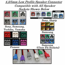 6 Universal 4,2mm Home Theater Speaker Connectors Sony-Samsung-Pioneer Many More picture