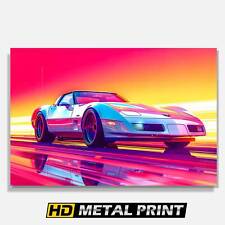 1996 Corvette C4 Poster Metal Print, Vintage Car Art, Garage Decor, Man Cave Gif picture