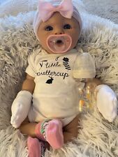 Authentic Full Body Silicone reborn girl.Eyes Open,Real Pacifier,Xtra Goodies picture