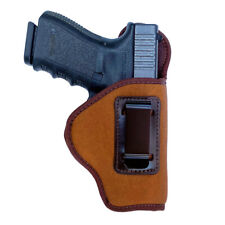 Brown Premium Soft Suede Leather IWB Gun Holster Max Carry -  Choose Model/Size picture