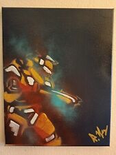 HOKi-painting of Master Chief from Halo,BANKSY Like,(OOAK)14x11 WALLART/SIGNED&# picture