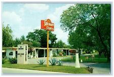 c1950 Sun Valley Courts & Restaurant Entrance Signage Brownsville Texas Postcard picture