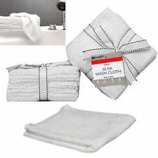 10 Pc Bath Wash Cloth Towel 100% Cotton Absorbent Dish Drying Cleaning Rag Set picture