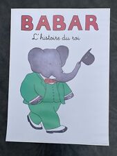 Vintage Babar L'histoire du roi (The Story of the King) Poster 24