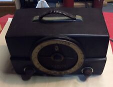 Vintage Zenith Radio 1950s Made in the USA Tested Works Brown Color picture