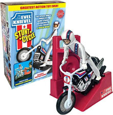 Evel Knievel Stunt Cycle Toy-Wind Up Energizer Launcher-Trail Bike,Figure,Helmet picture