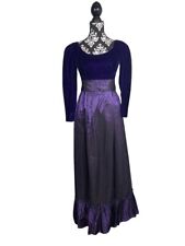 Vintage 1800s Regency Bridgerton Downton Romantic Style Purple Dress  4/6/8 ? picture