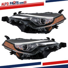 For 2017-2019 Toyota Corolla LE Headlights Factory Halogen Chrome Left+Right picture