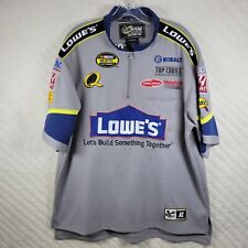 Chase Authentic Nascar Gray Athletic Racing Jersey Shirt Xl Jimmie Johnson #48 picture