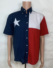 Roper Americana Mens Casual Texas Flag Button Western Button Up Shirt Men’s S picture