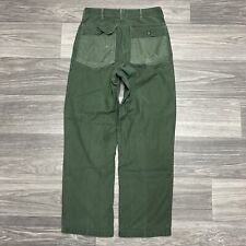 Vintage 60s OG 107 Pants 29x30 Men Army Green Vietnam Military Work Sateen READ picture