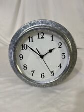 vintage kirch pewter clock Tested working. (LC3) picture