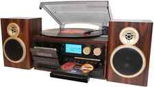 Boytone BT-28SPM, Bluetooth Classic Style Record Player Turntable with AM/FM picture
