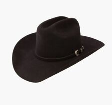 Resistol®  6 7/8 Green Liner . 5X Black Real Beaver Custom Hat From OKC picture