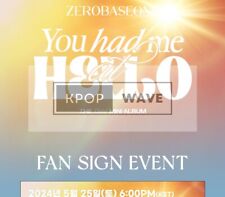 ZEROBASEONE ZB1 [YOU HAD ME AT HELLO] APPLEMU FAN SIGN EVENT AUTOGRAPH 20240525 picture