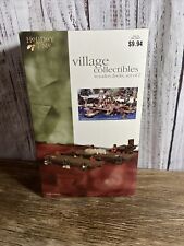 Lemax Holiday Time Village Collectibles Wooden Docks set of 2 Excellent  2001 picture