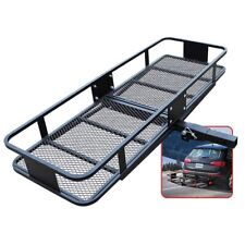 500lbs Folding Hitch-Mount Cargo Carrier Luggage Carrier Basket For SUV 60x21x6 picture