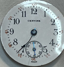 Langendorf Cervine Swiss Vintage ￼Pocket watch movement Porcelain Dial Movement picture
