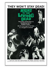 NIGHT OF THE LIVING DEAD - ONE SHEET MOVIE POSTER - 24x36 CLASSIC HORROR 0196 picture