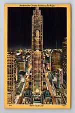 New York NY-New York, Rockefeller Center, c1950 Antique Vintage Postcard picture